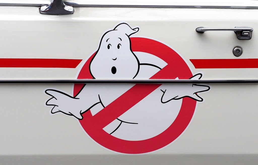 ghostbusters, logo, ecto-1